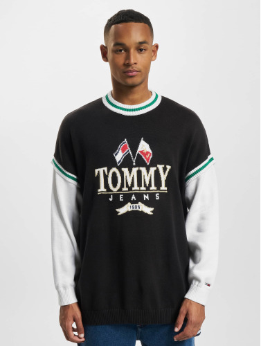 Tommy Jeans / trui Skater Modern Prep 2 In 1 in zwart
