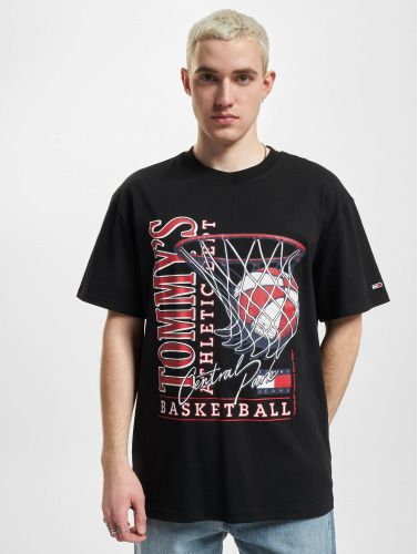 Tommy Jeans / t-shirt Rlxd Basketball Vintage in zwart