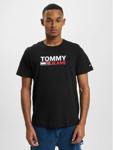 Tommy Jeans / t-shirt Corp Logo in zwart