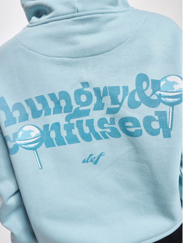 DEF / Hoody Heavy Oversized HUNGRY in blauw