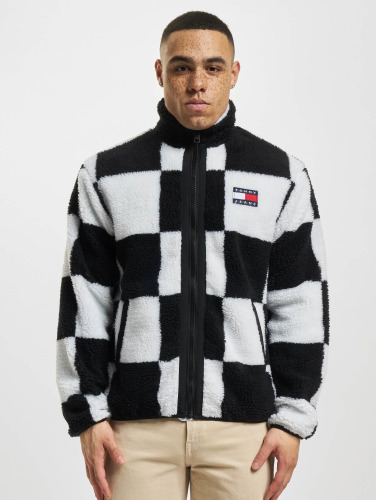 Tommy Jeans / Zomerjas Checkerboard Sherpa Fleece in wit