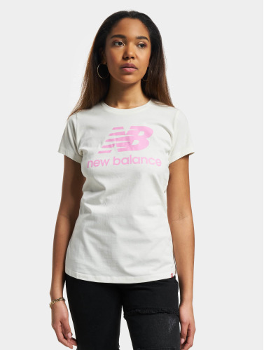 New Balance / t-shirt Essentials Stacked Logo in wit