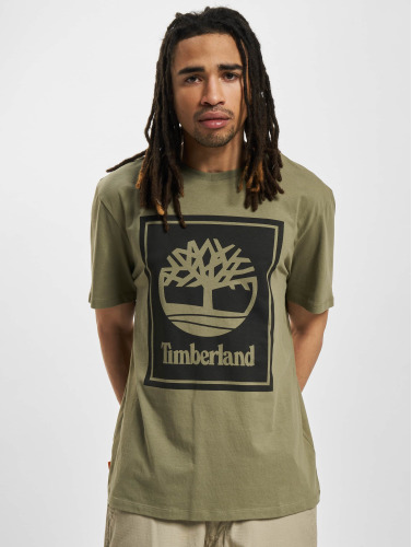 Timberland / t-shirt Stack Logo in olijfgroen