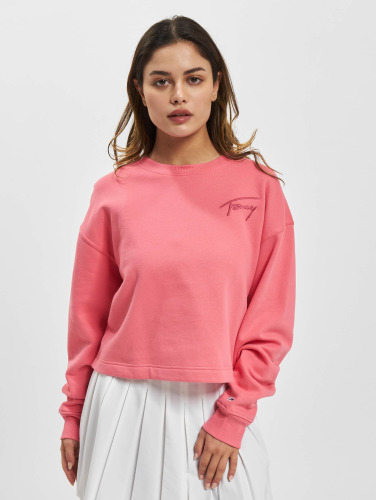 Tommy Jeans / trui Crop Signature in rose