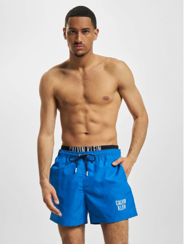 Calvin Klein intense power zwemshort double waistband blauw - L
