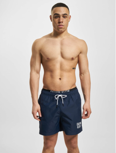 Calvin Klein intense power zwemshort double waistband blauw II - XL