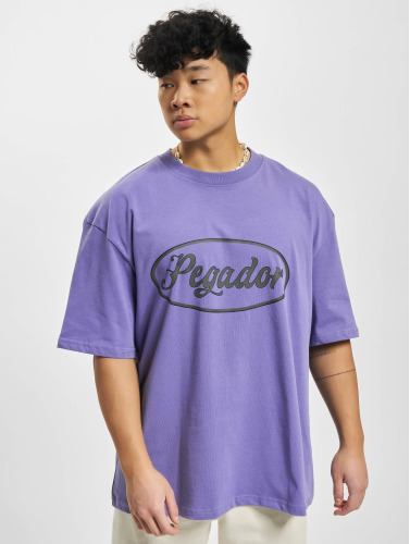 PEGADOR / t-shirt West Oversized Vintag in paars