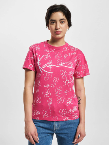 Karl Kani / t-shirt Signature Flower in pink