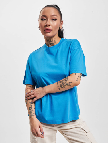 Only / t-shirt S/S Mock Neck Jrs in blauw