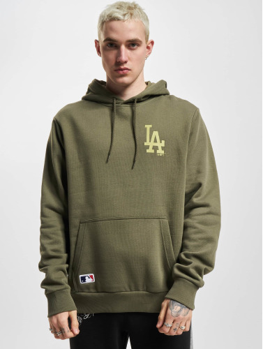 New Era / Hoody MBL Los Angeles Dodgers League Essentials in olijfgroen