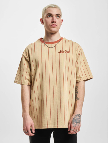 New Era / t-shirt Pinstripe Oversized in beige
