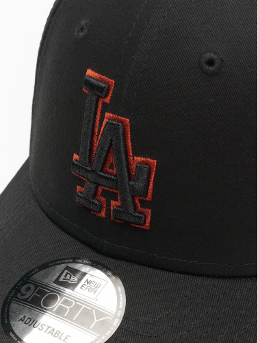 LA Dodgers Team Outline Black 9FORTY Adjustable Cap