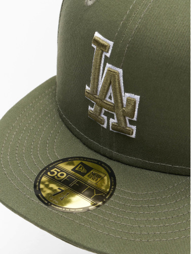 New Era / Fitted Cap Mlb Los Angeles Dodgers Team Outline 59fifty in olijfgroen