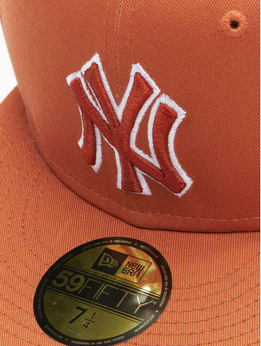 New Era / Fitted Cap Mlb New York Yankees Team Outline in oranje