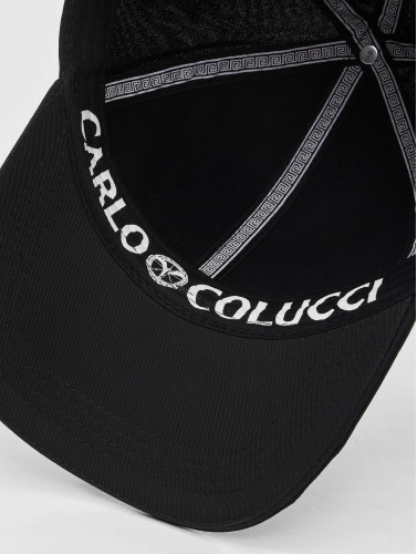 Carlo Colucci / snapback cap Unisex Logopiping in zwart