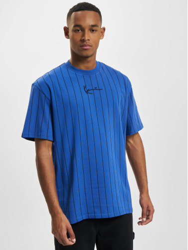Karl Kani / t-shirt Small Signature Pinstripe in blauw