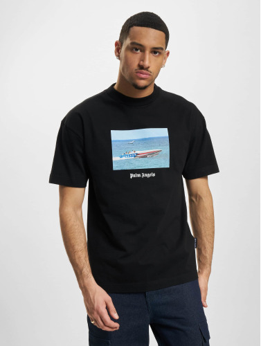 Palm Angels / t-shirt Getty Speedboat Classic in zwart