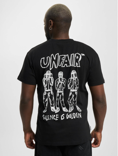 UNFAIR ATHLETICS / t-shirt Silence Is Golden in zwart