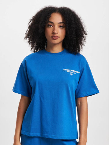 The Couture Club / t-shirt Season Logo Relaxed Cotton in blauw