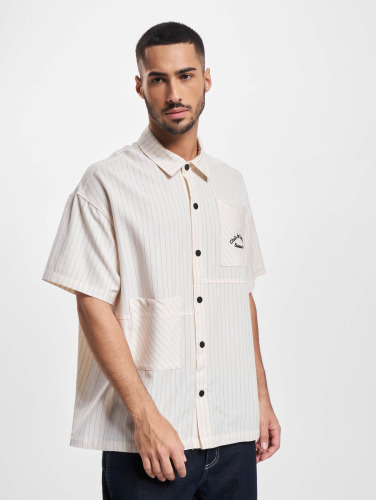 The Couture Club / overhemd Pinstripe Baseball Oversized in wit