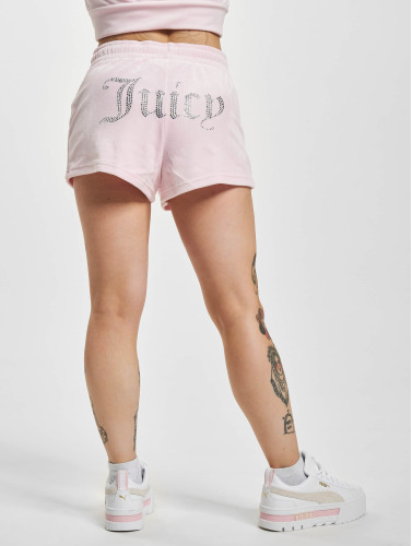Juicy Couture / shorts Tamia Velour Track Diamant Branding in rose