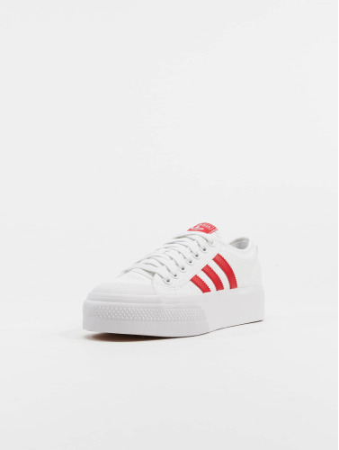 ADIDAS ORIGINALS Nizza Platform Sneakers - Ftwr White / Better Scarlet / Core Black - Dames - EU 41 1/3