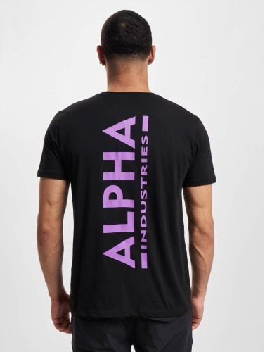 Alpha Industries / t-shirt Backprint in zwart