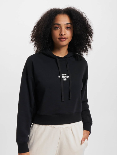 New Balance / Hoody Essentials Graphic Crop Fleece in zwart