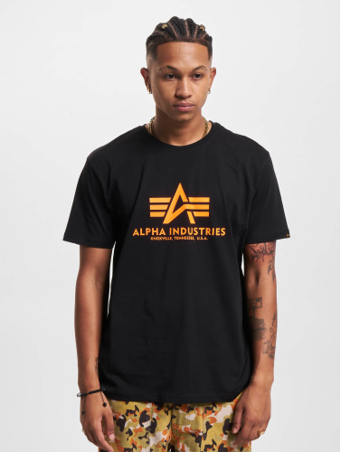 Alpha Industries / t-shirt Neon Print in zwart
