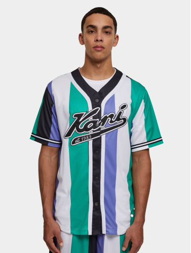 Karl Kani / overhemd Varsity Striped Baseball in groen