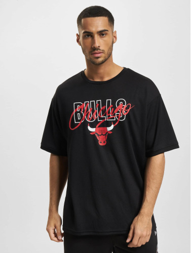 New Era / t-shirt Script Oversized Mesh Chicago Bulls in zwart