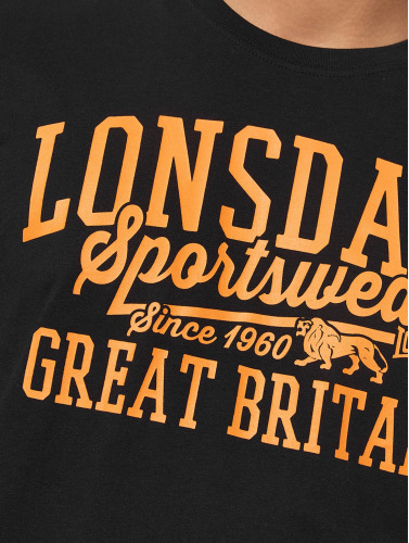 Lonsdale London / t-shirt Dervaig in zwart