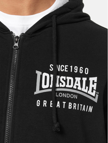 Lonsdale London / Sweatvest Lintmill in zwart
