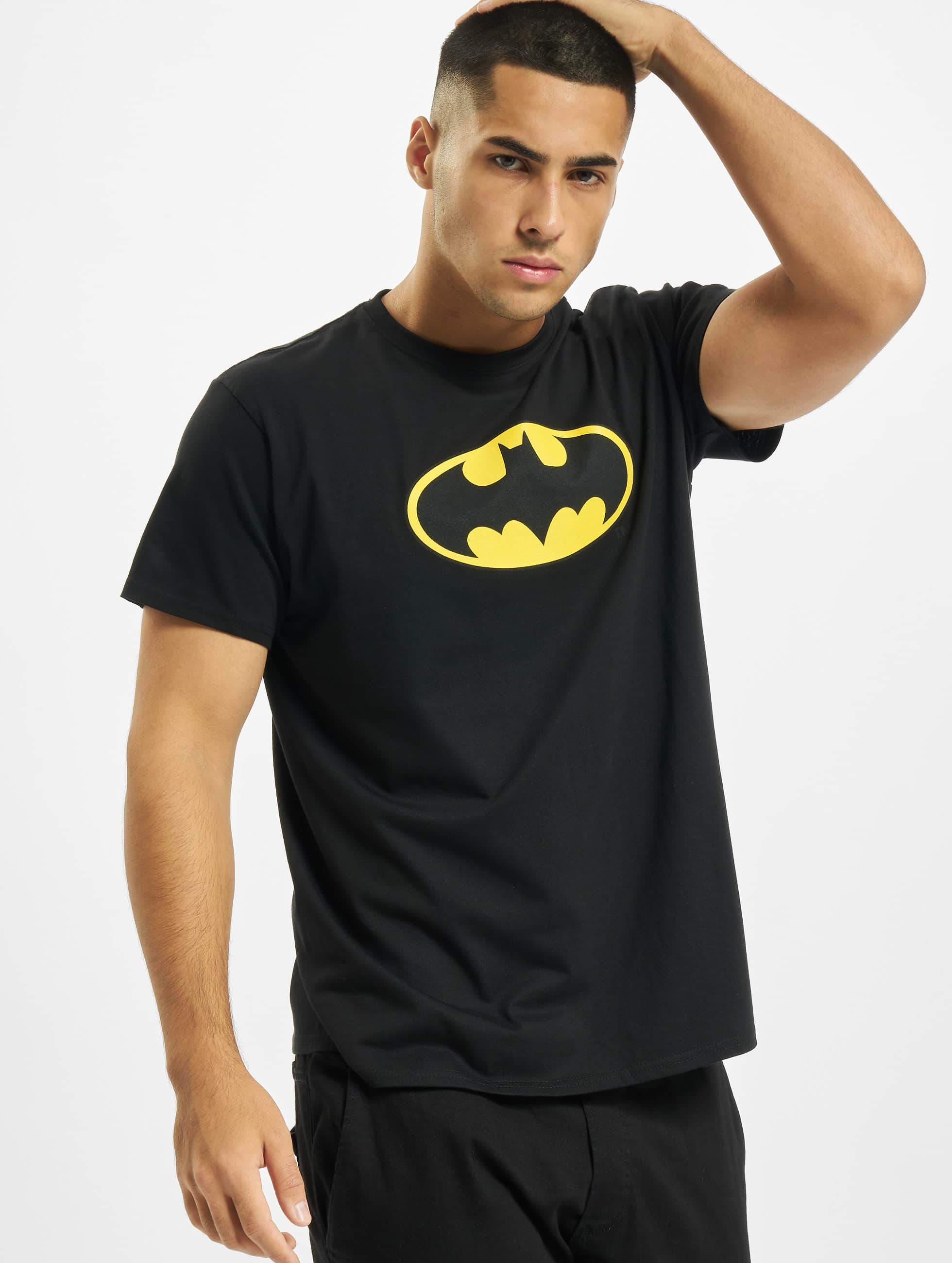 Blanco vrije tijd Bespreken Merchcode bovenstuk / t-shirt Batman Logo in zwart 337934
