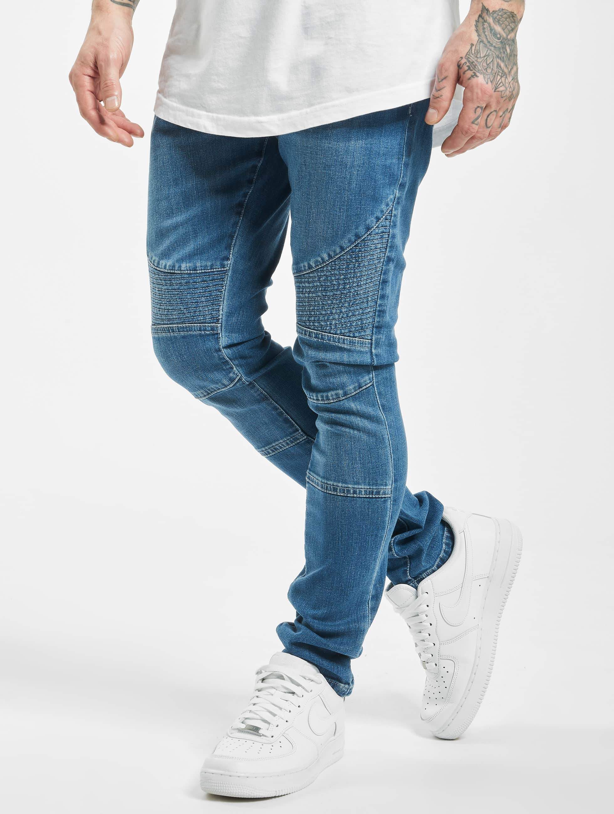 nauwelijks Kolibrie Omzet Urban Classics Herren Skinny Jeans Slim Fit Biker in blau 294210