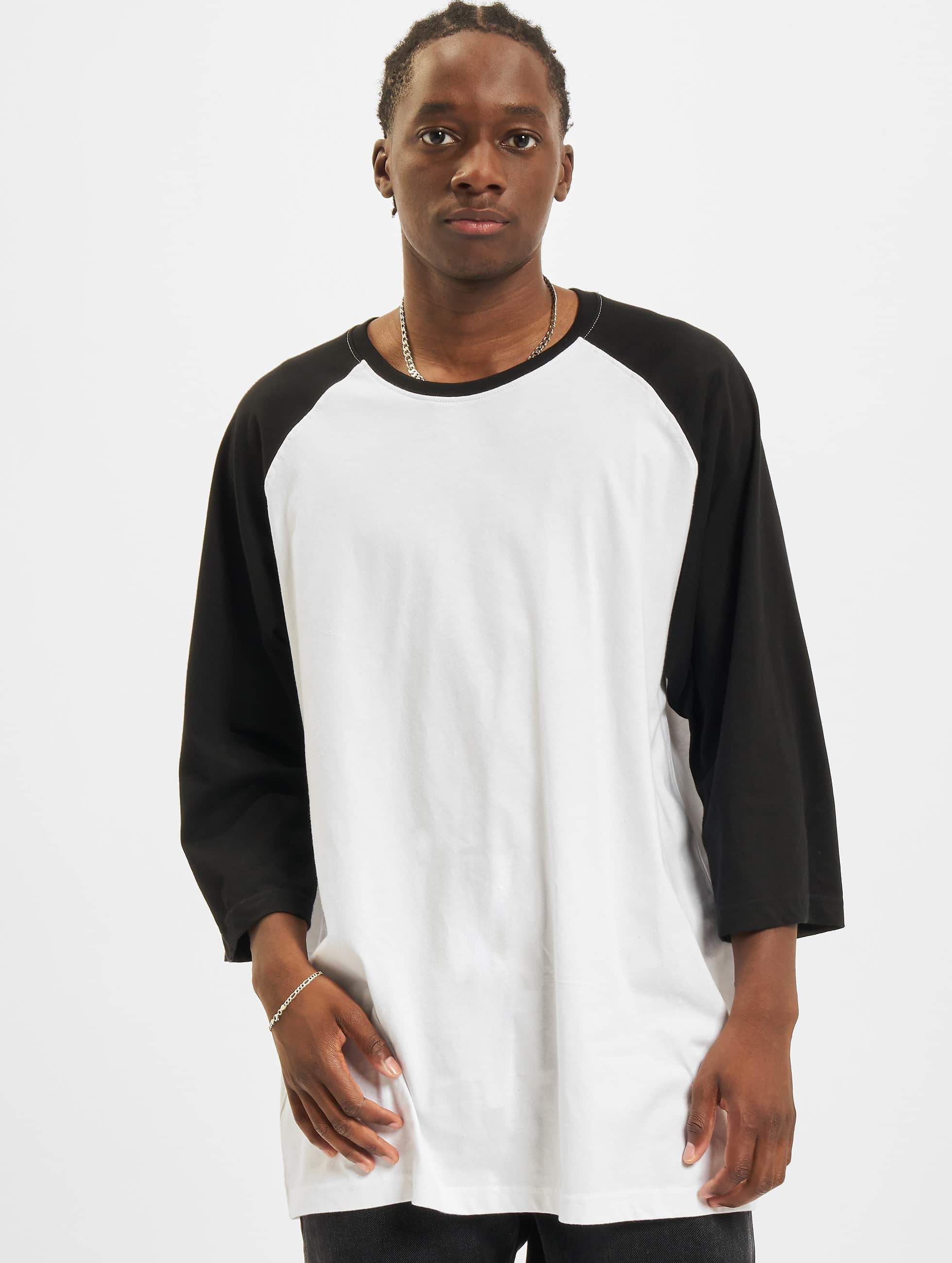 Urban Classics Maglieria / T-shirt Contrast 34 Sleeve Raglan bianco 560511
