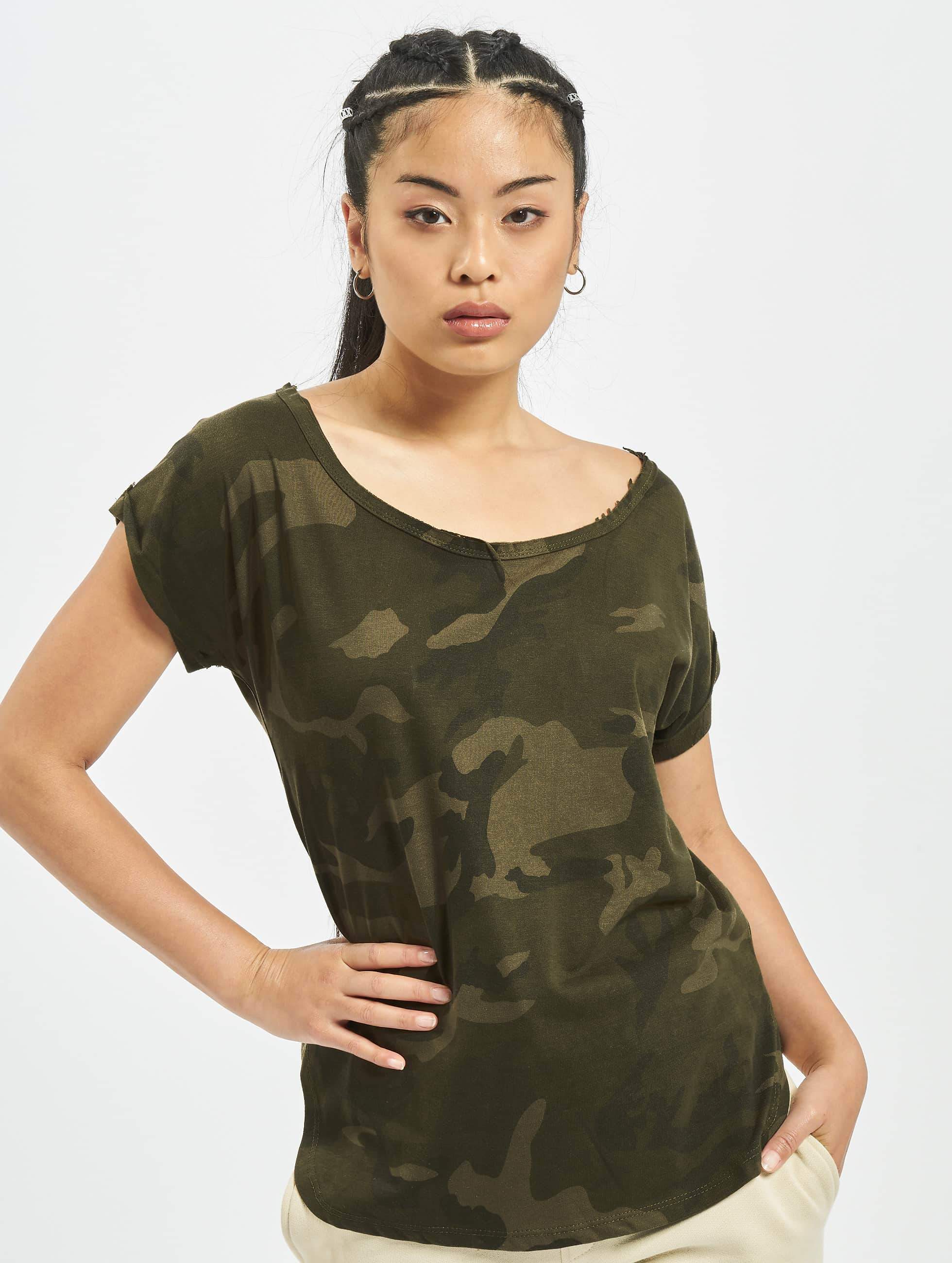 Conceit Picasso wildernis Urban Classics bovenstuk / t-shirt Camo Back Shaped in camouflage 494609