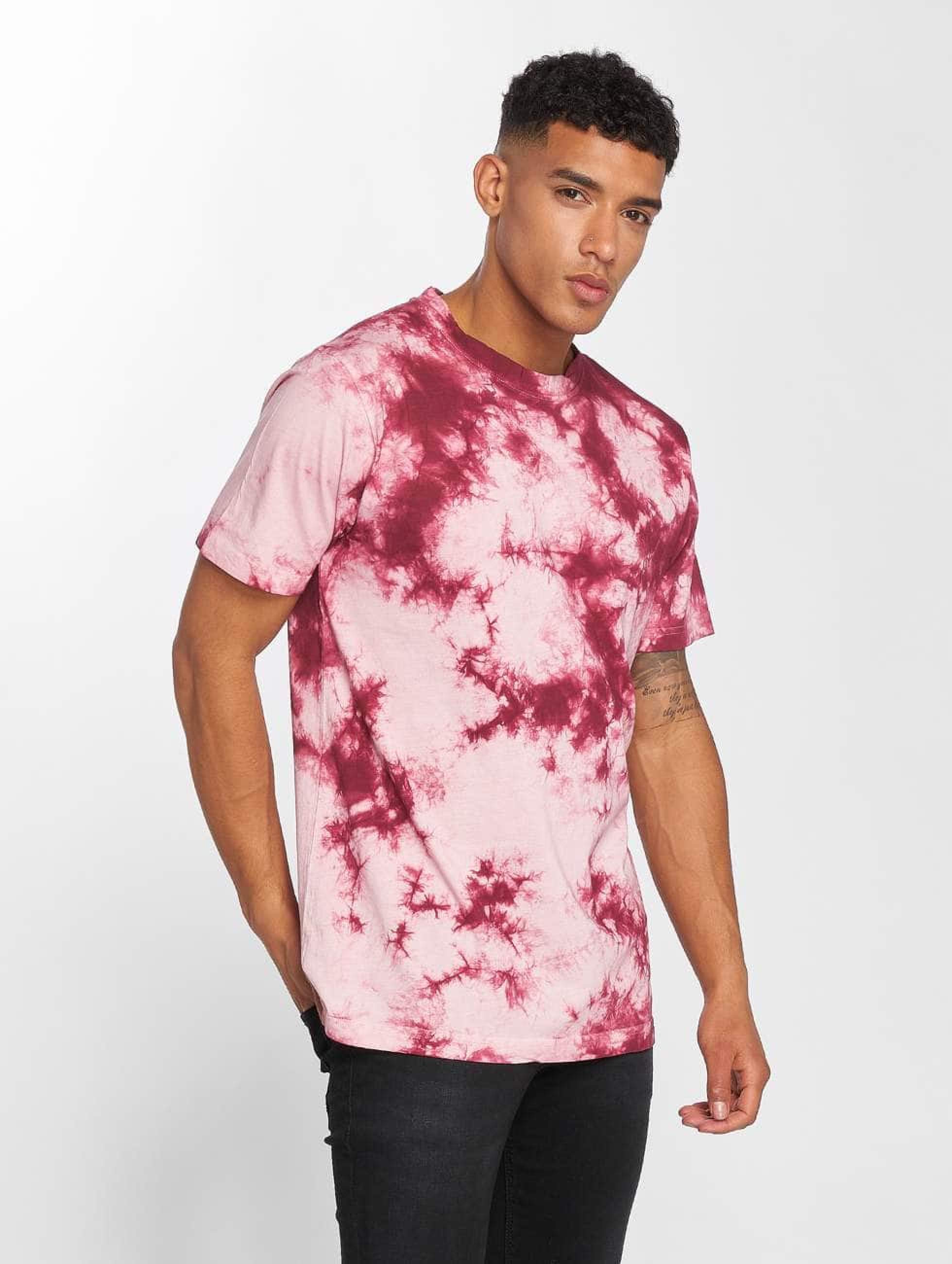 Urban Classics Herren T Shirt  Batik  in pink 475758