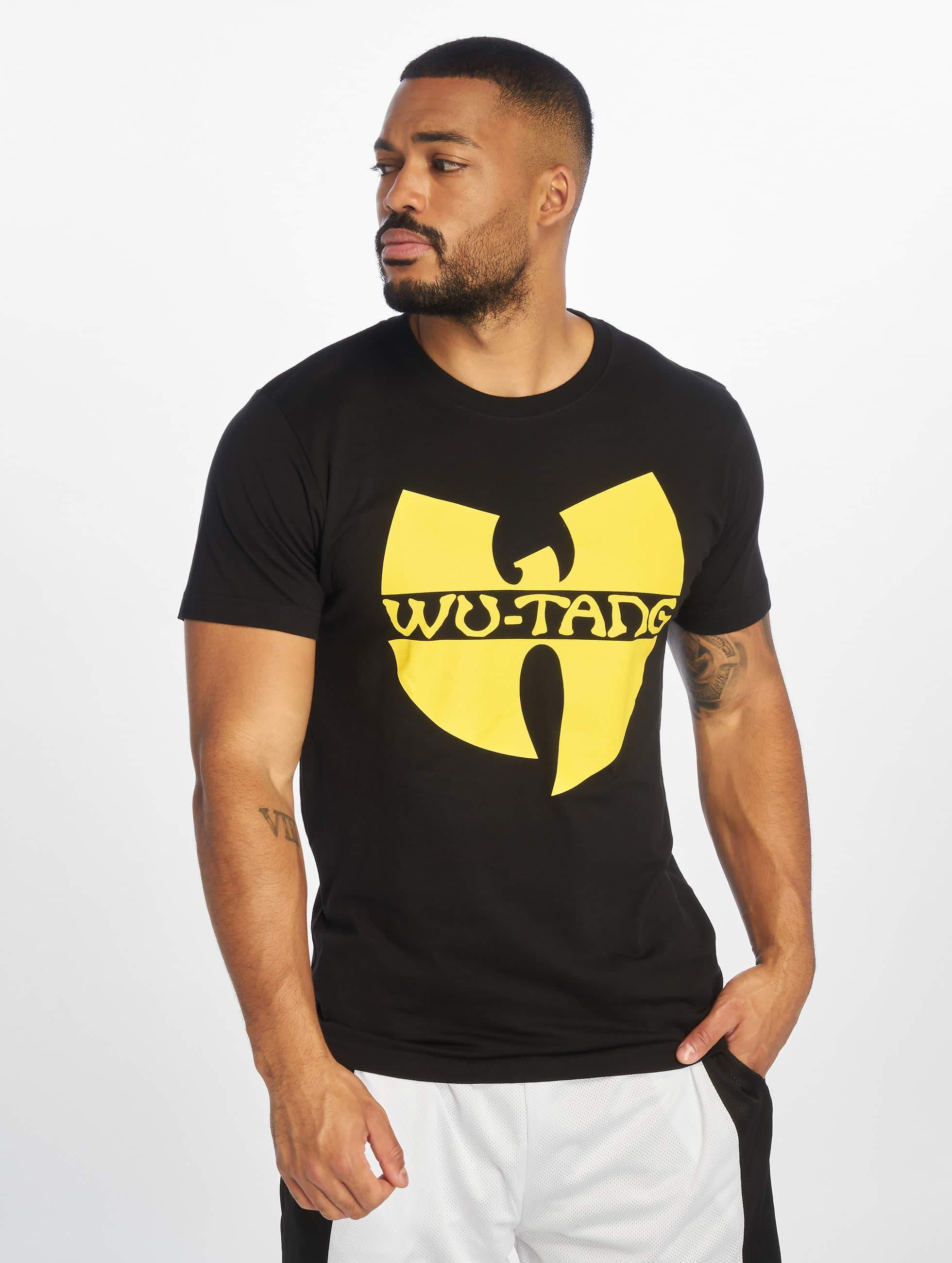 helemaal hand afbetalen Wu-Tang bovenstuk / t-shirt Logo in zwart 333534