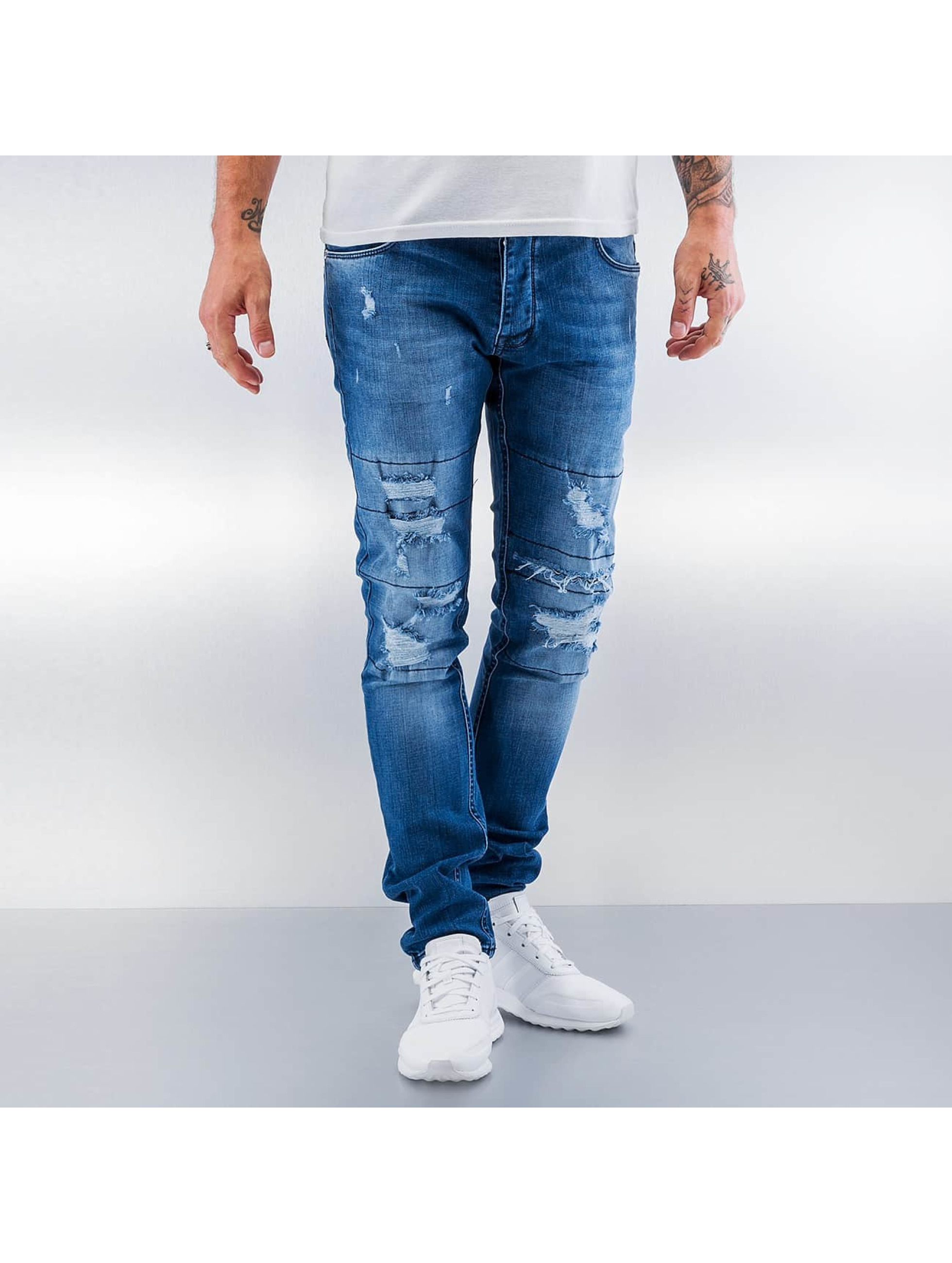2Y Jean / Jeans Straight Fit Destroyed en bleu