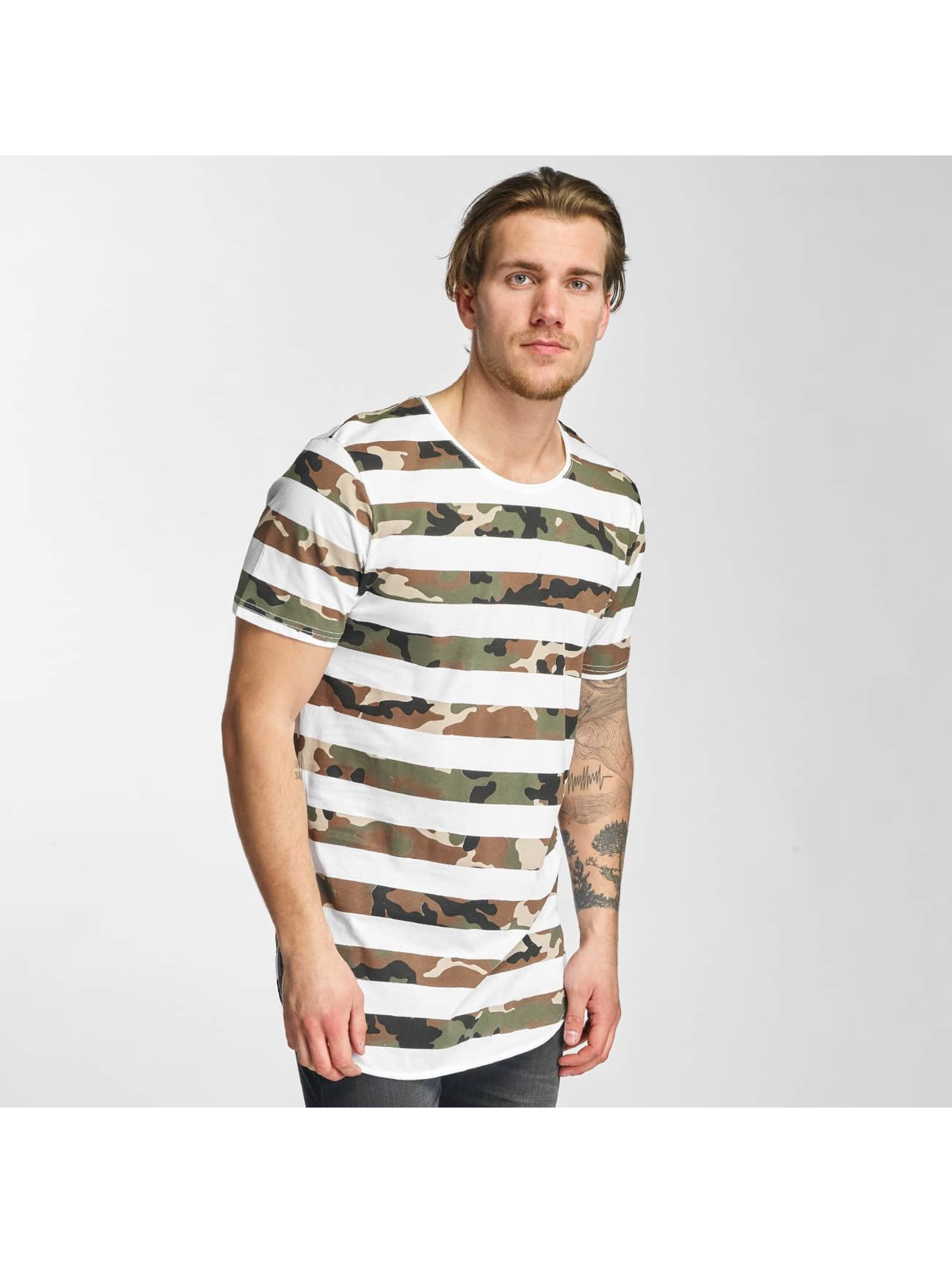 2Y Haut / T-Shirt Camo Stripes en blanc