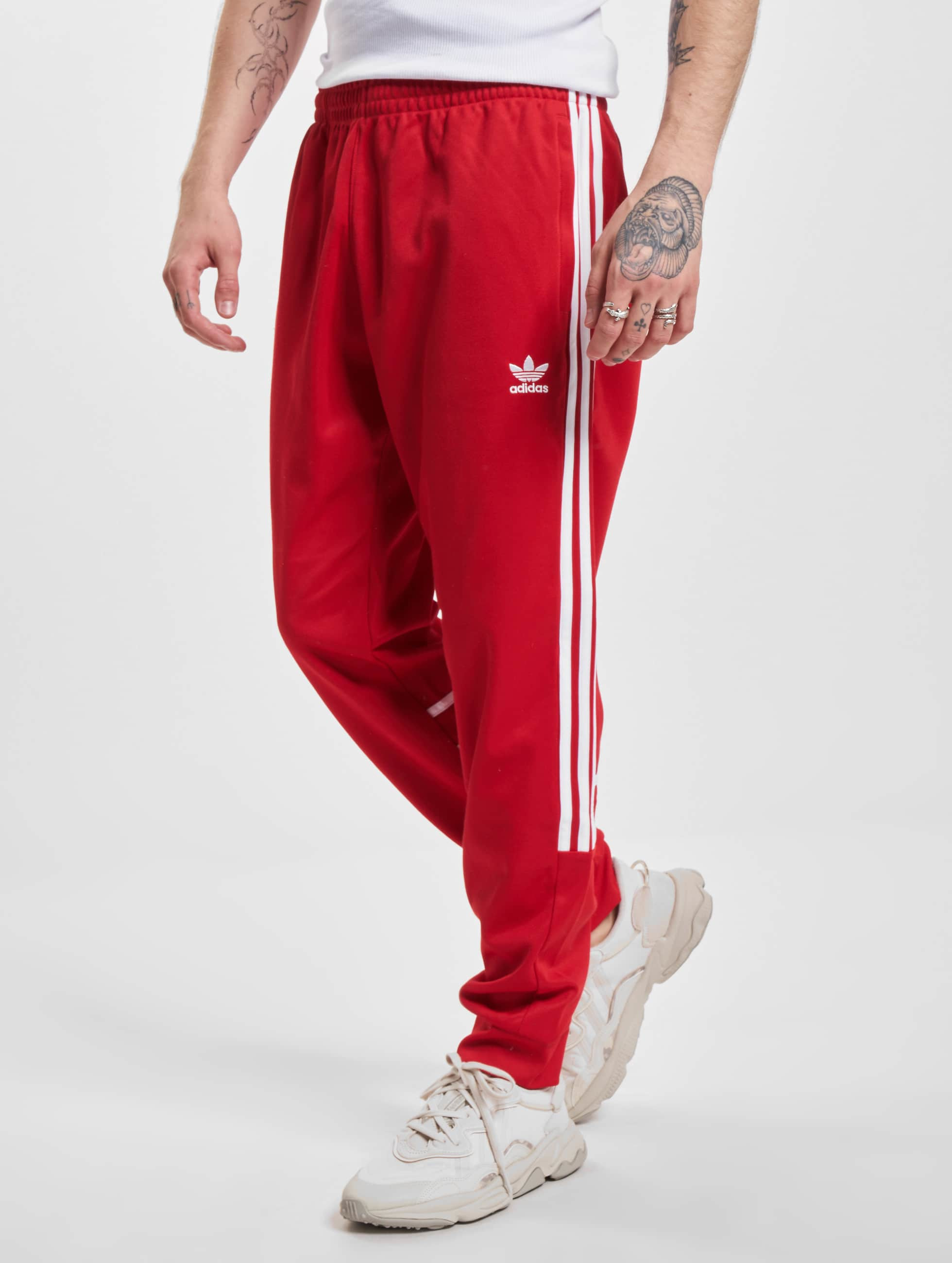 berekenen Panorama boom adidas Originals broek / joggingbroek Cutline in rood 1019726