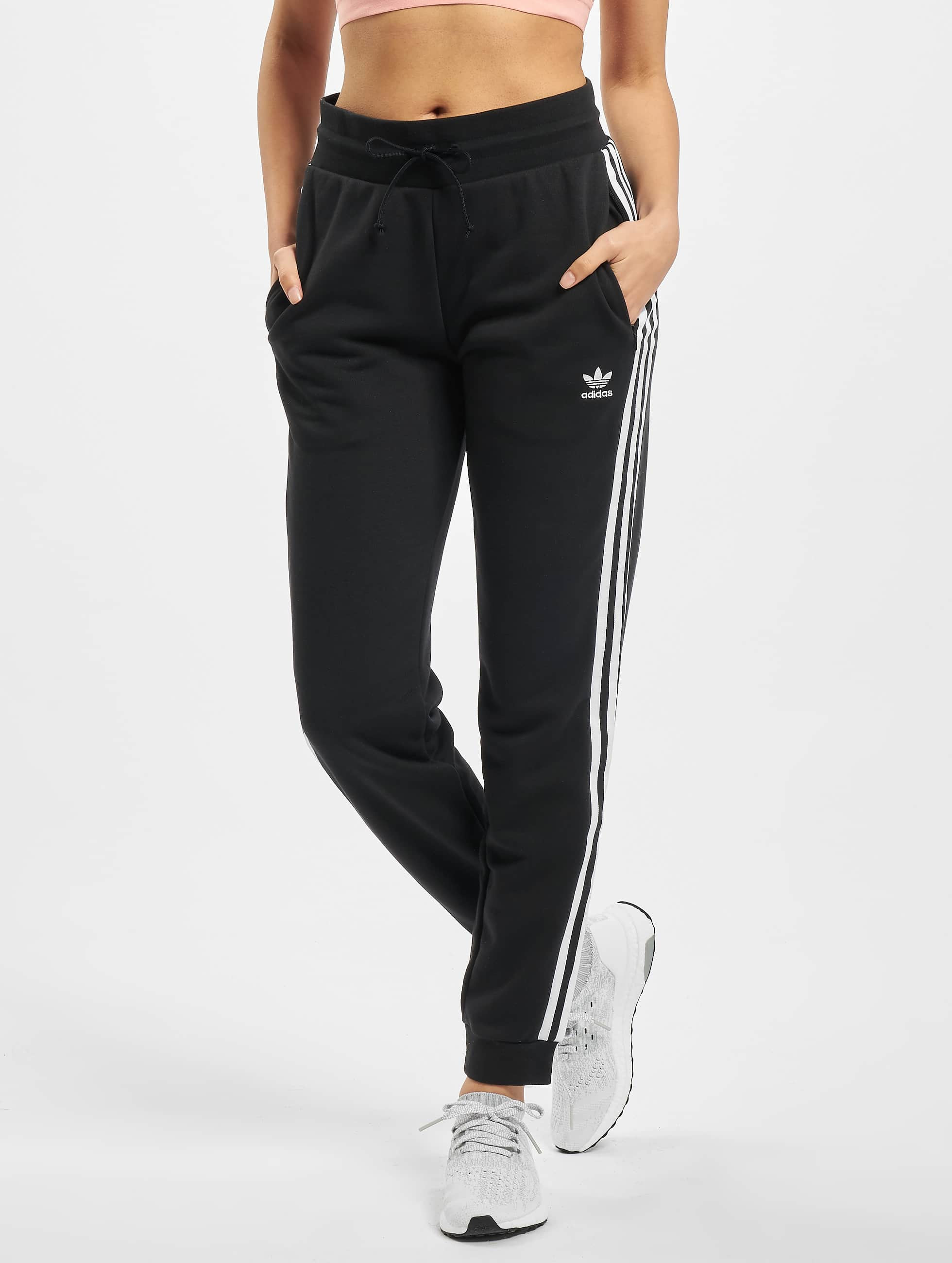 Rubriek intern gemiddelde adidas Originals broek / joggingbroek Slim in zwart 766760