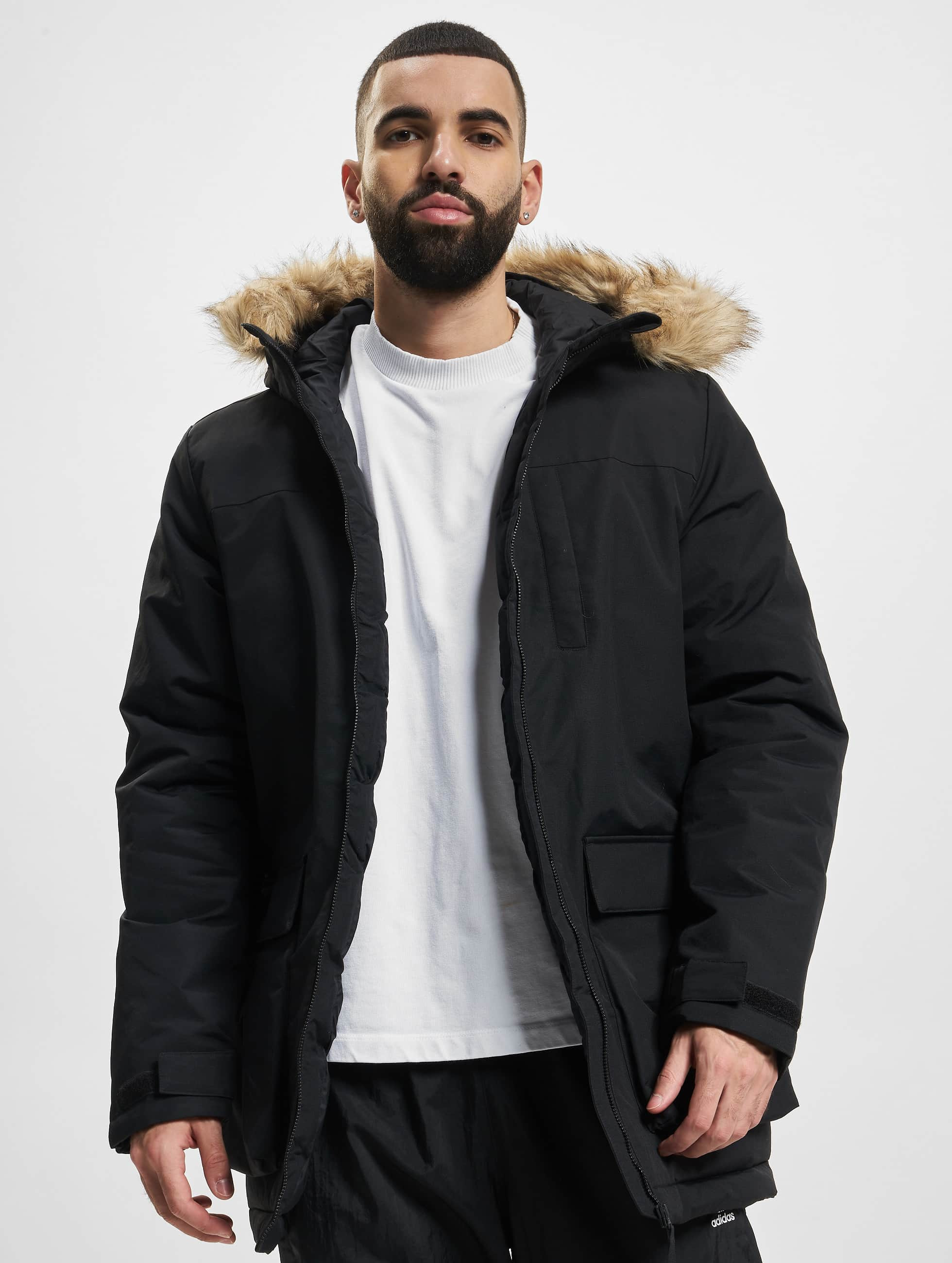 Begeleiden vroegrijp Ongrijpbaar adidas Originals jas / Parka Hooded in zwart 940537