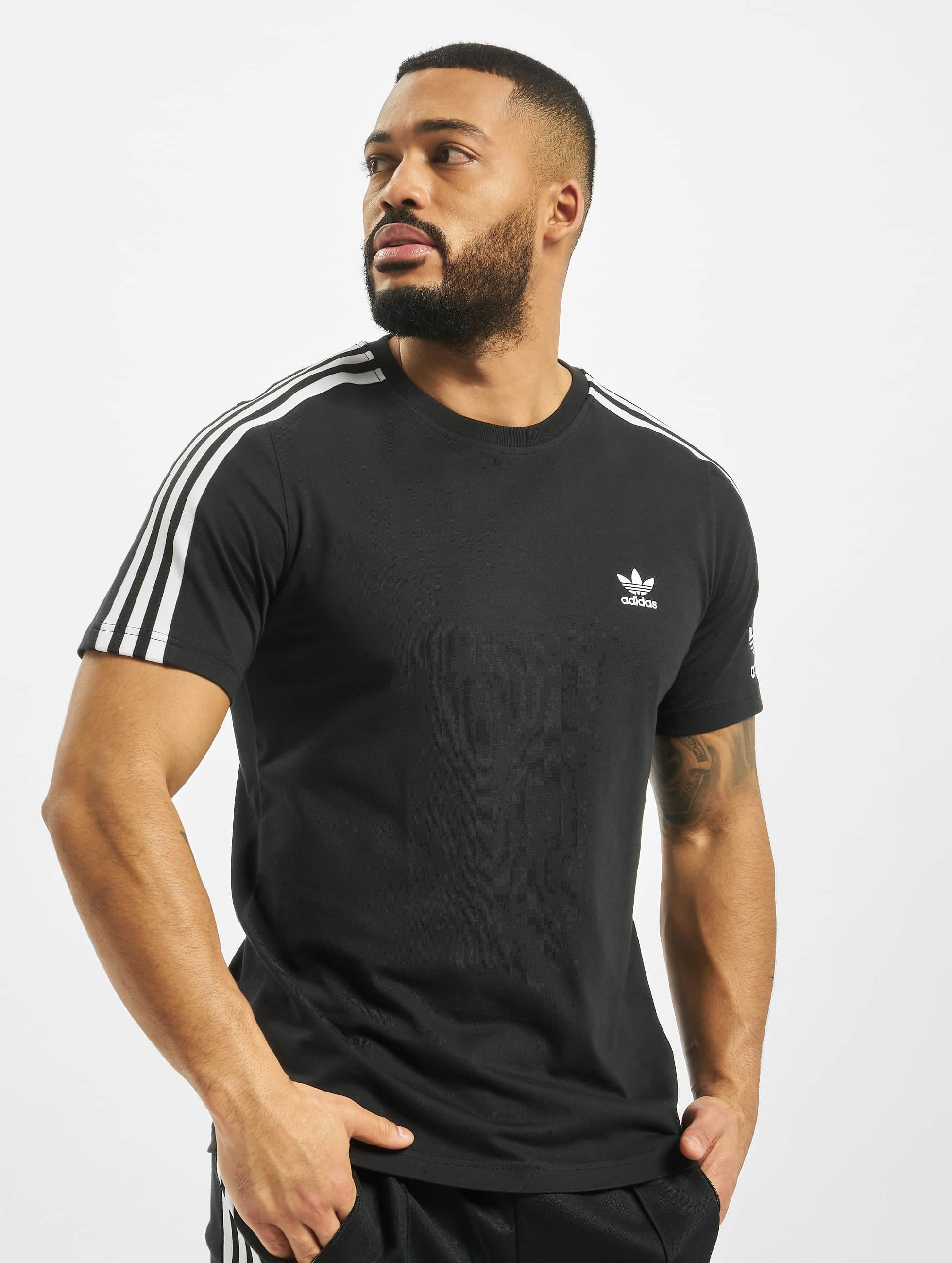 erotisch Blanco Moet adidas Originals bovenstuk / t-shirt Tech in zwart 731664