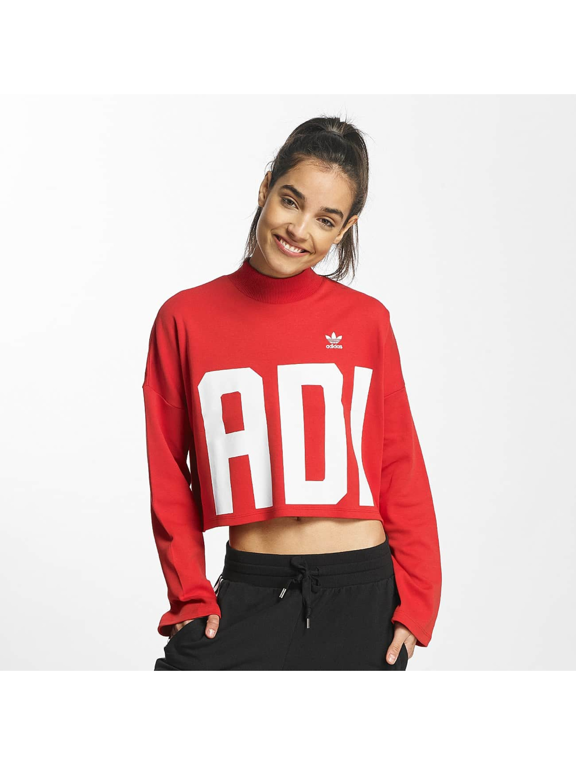 adidas Croppped High Neck rouge Sweat & Pull femme