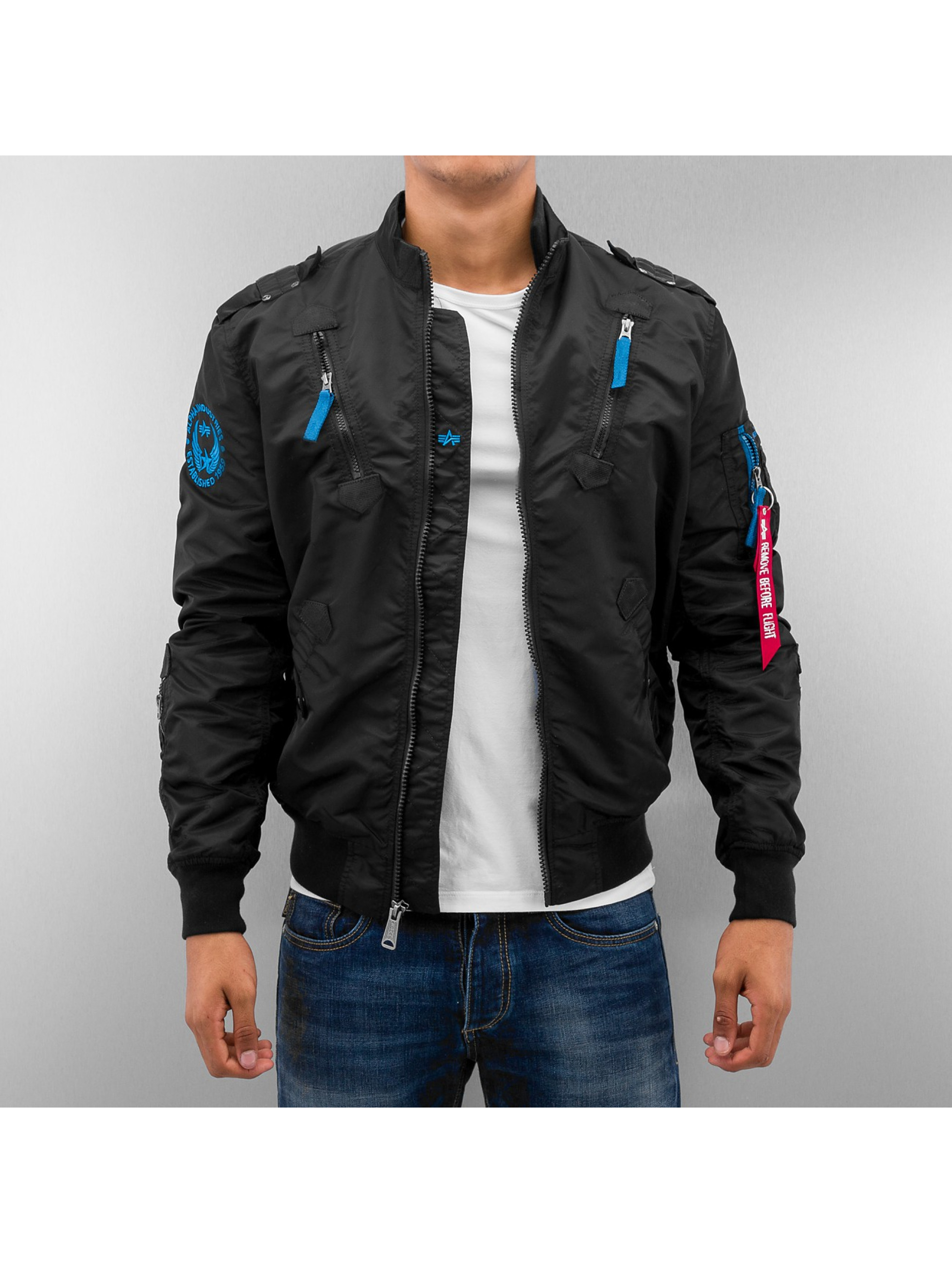 Alpha Industries Herren Bomberjacke Falcon II in schwarz ...