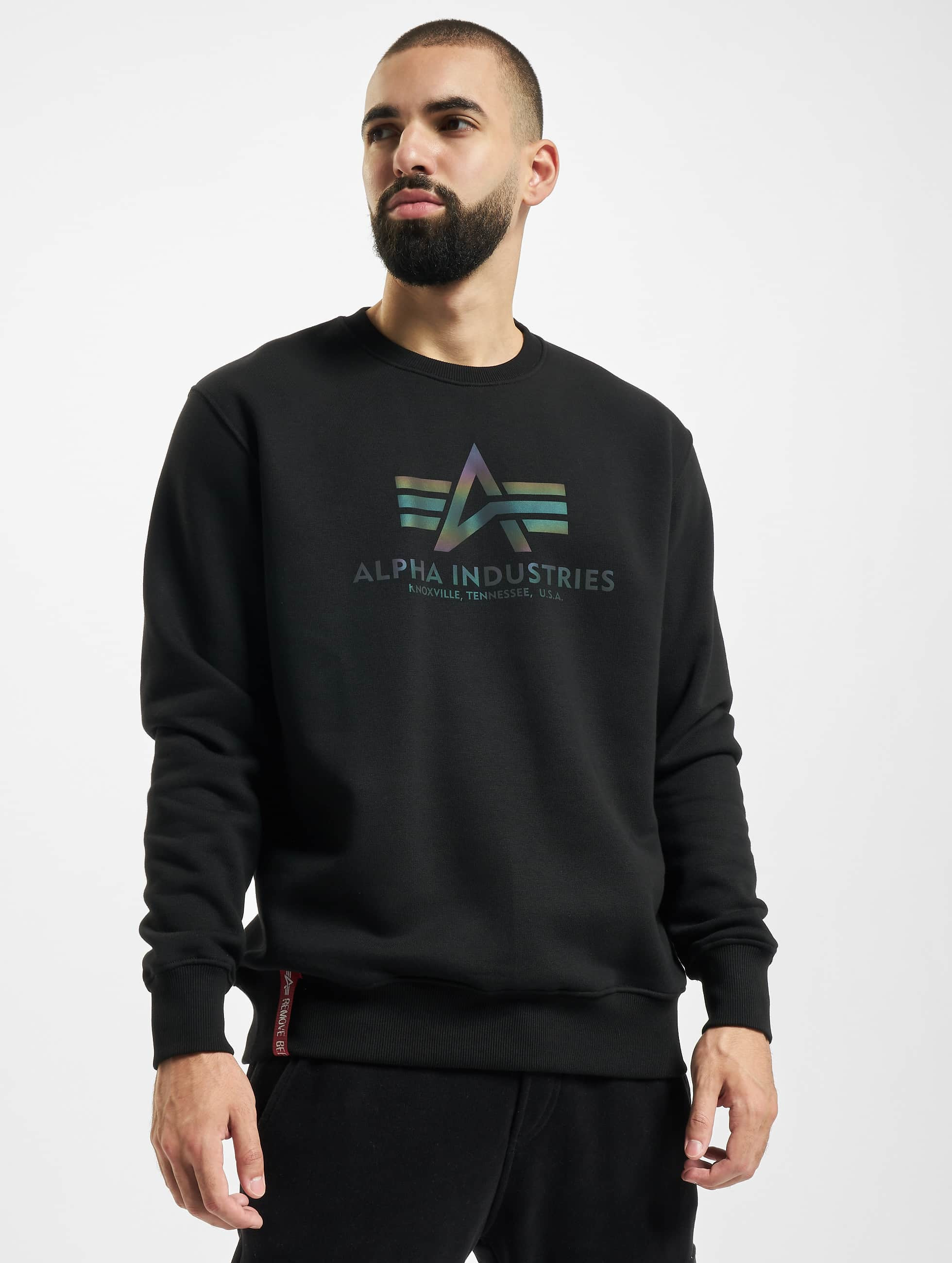 Herren Bekleidung Sport- Alpha Industries Andere materialien sweatshirt in Grau für Herren Training und Fitnesskleidung Sweatshirts 
