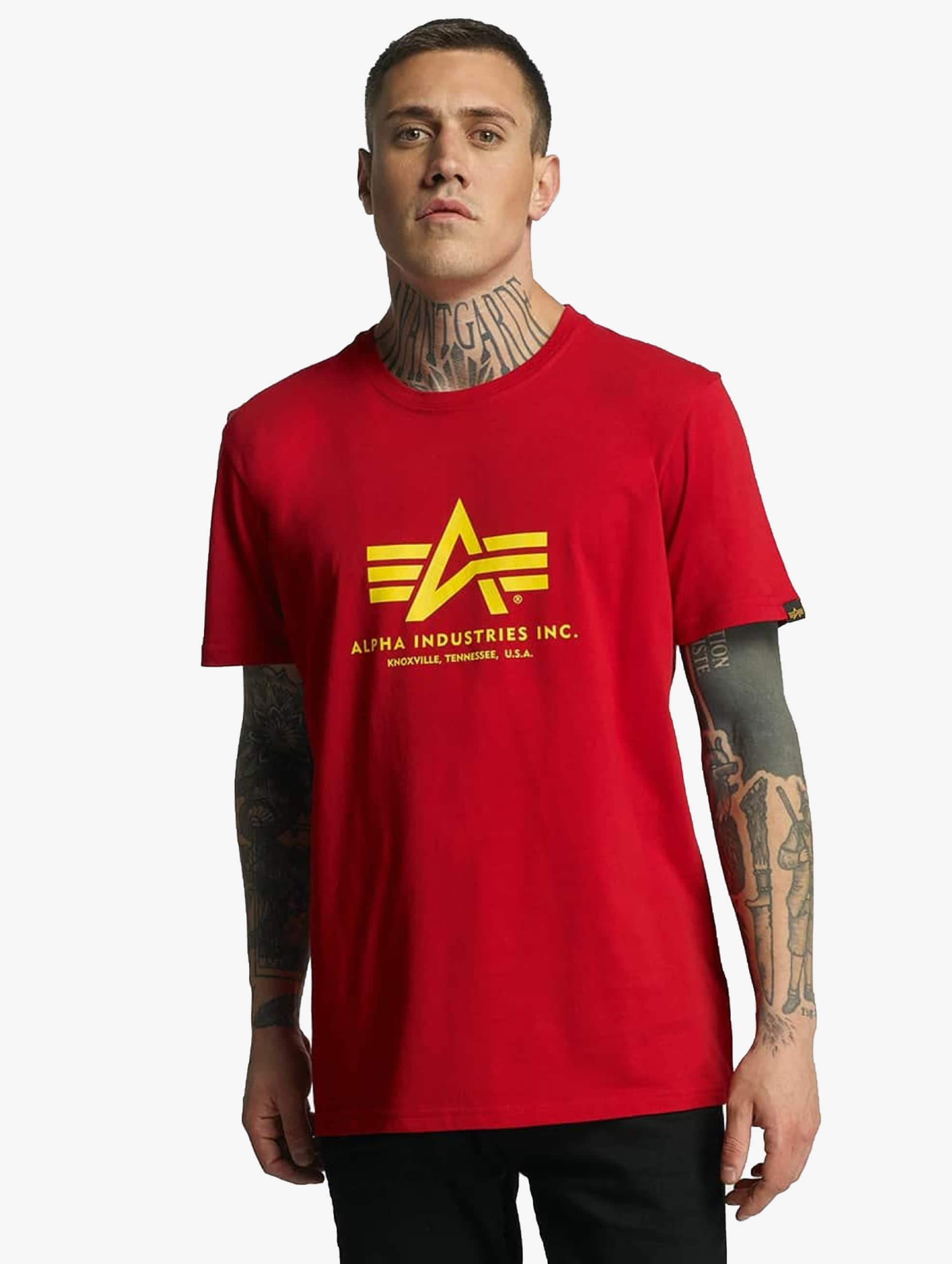 Alpha Industries bovenstuk / t-shirt Basic in rood