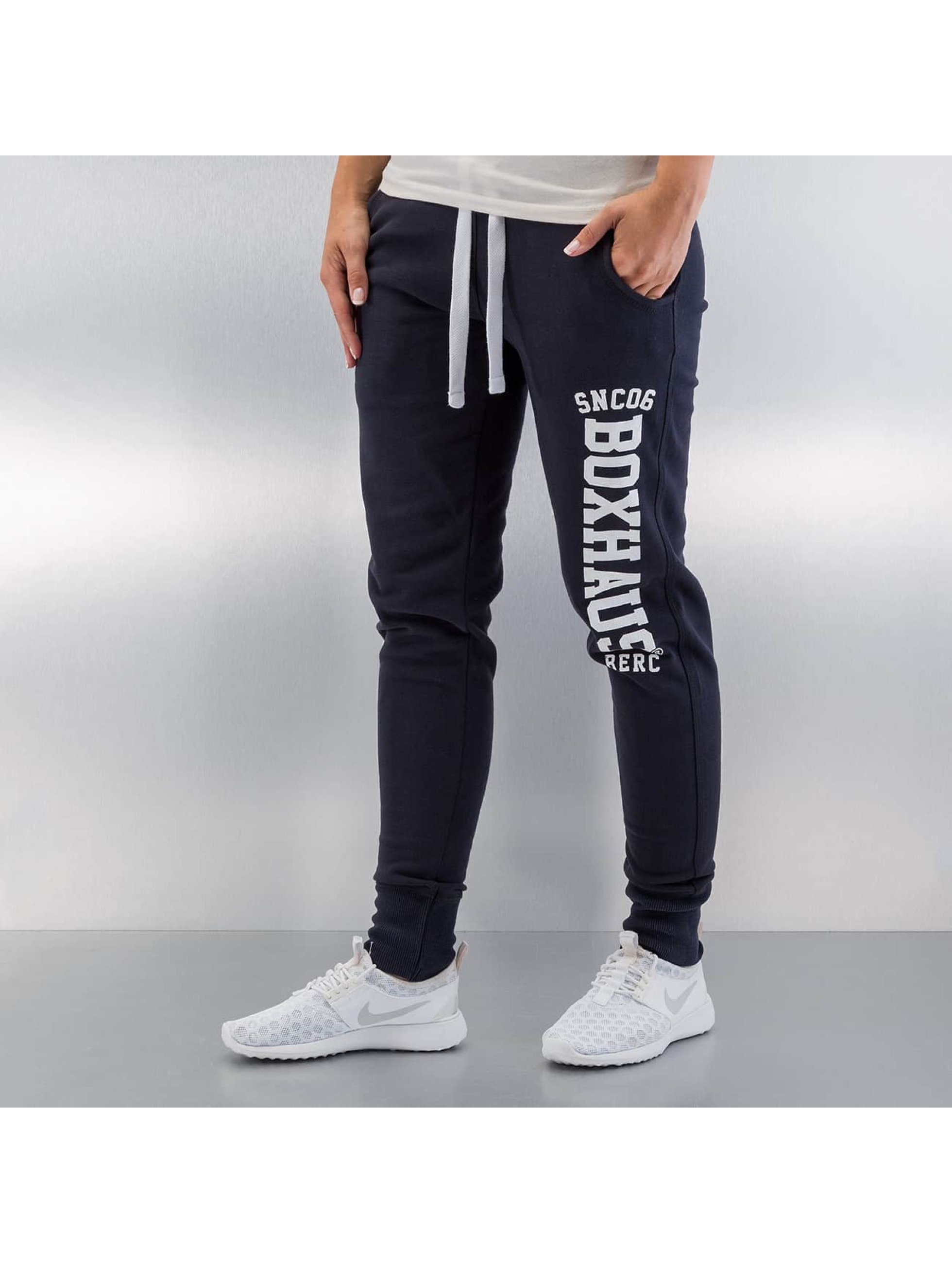 BOXHAUS Brand Pantalon / Jogging Skinny en bleu